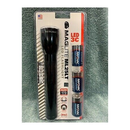 Flash Light, LED, 3D Cell, BLACK [MAGLITE]