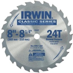 IRWIN CIRCULAR SAW BLADE 8 1/4"