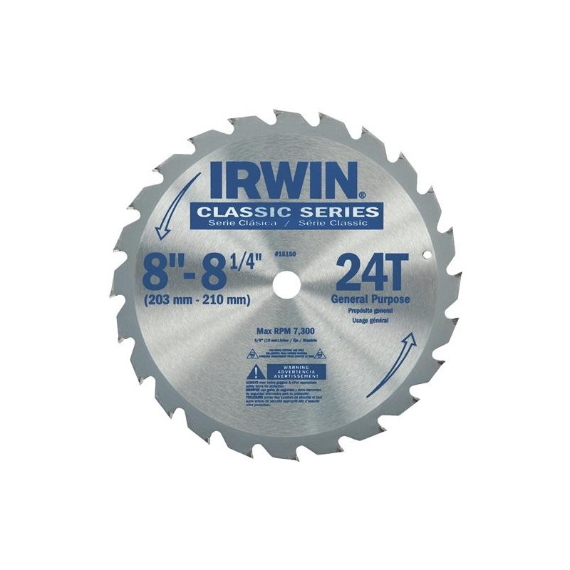 IRWIN CIRCULAR SAW BLADE 8 1/4"