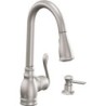 Anabelle Spot Resist Stainless One-Handle High Arc Pulldown Kitchen Faucet [MOEN]