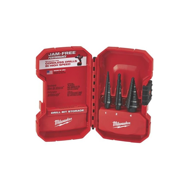 MILWAUKEE STEP DRILL BIT KIT (3-PIECE)