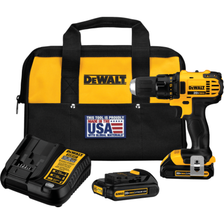 DeWalt 20V MAX Lithium-Ion 1/2" Compact Cordless Drill Kit - DCD780C2