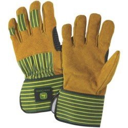 Durable Split Leather Palm Work Glove, 1 Pair [John Deere]