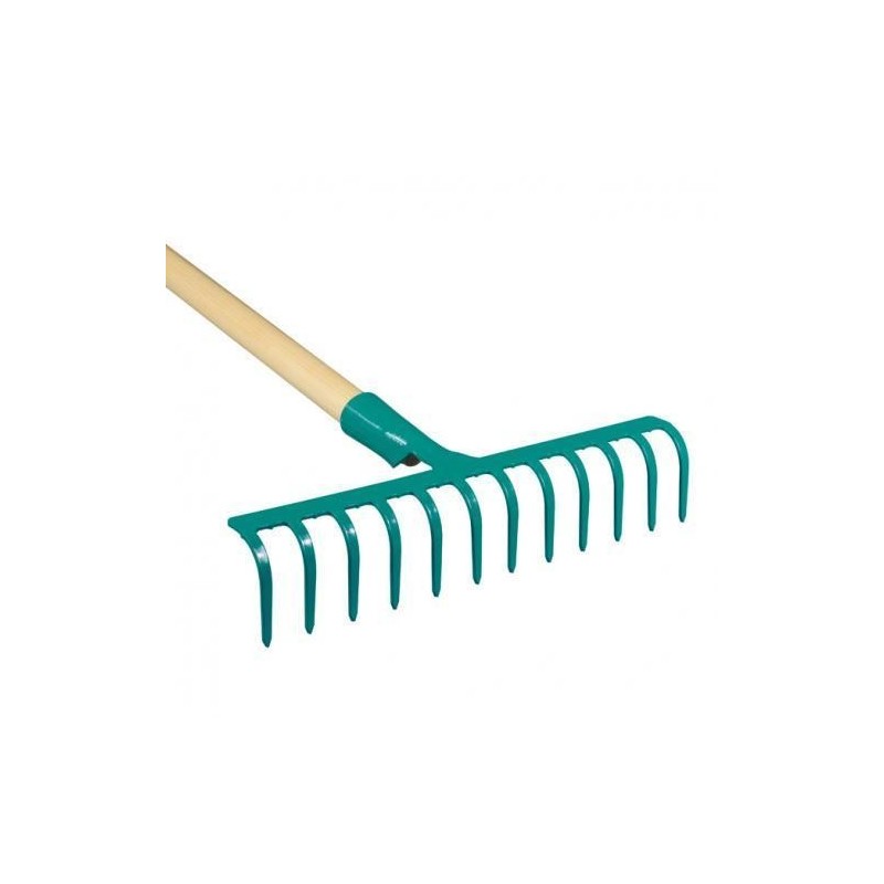 GARDEN RAKE 12 TEETH / W/HANDLE