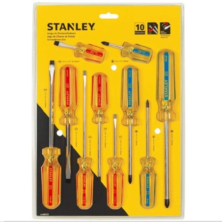 STANLEY 10PC SCREWDRIVER SET (69-172)
