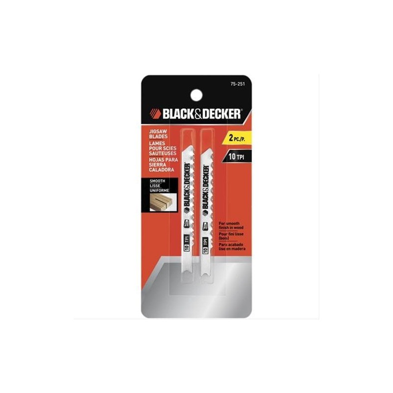 Jigsaw Blade, (For Wood) 2pc [Black & Decker]