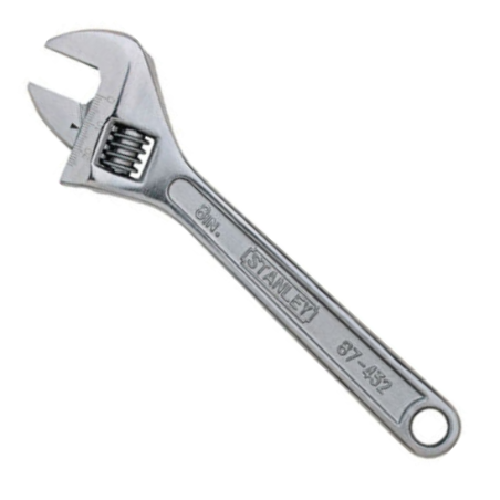 STANLEY 6' CHROME ADJUSTABLE WRENCH