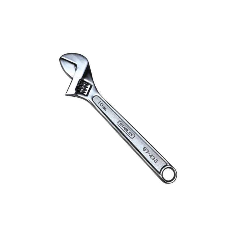 STANLEY 10" CHROME ADJUSTABLE WRENCH