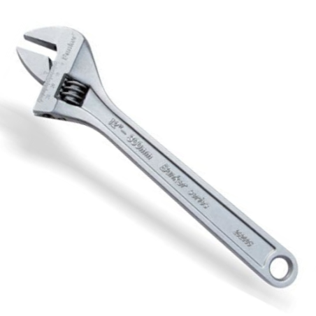 STANLEY 12" CHROME ADJUSTABLE WRENCH