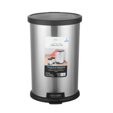 5 QUART STAINLESS STEEL PEDAL BIN