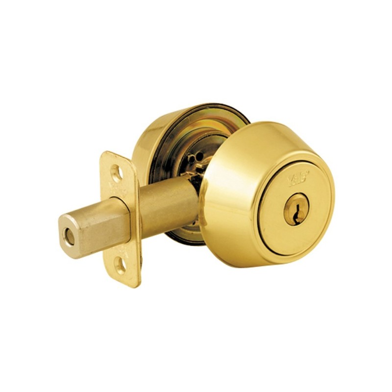 YALE COMBINATION LOCKSET BRONZE DOUBLE DEAD BOLT