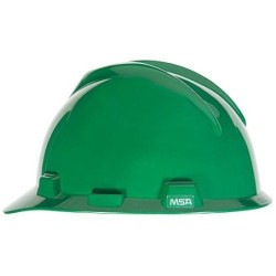 GREEN HARD HAT MSA RATCHET