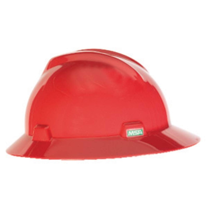 RED HARD HAT MSA RATCHET