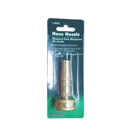 Hose Nozzle, All Brass [Proplus]