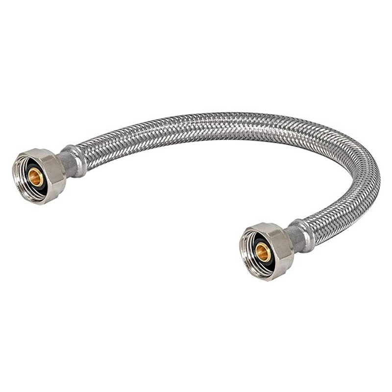 FLEX HOSE 1/2" X 1/2" 12" METAL