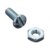1" X 3/16" BOLT & NUT