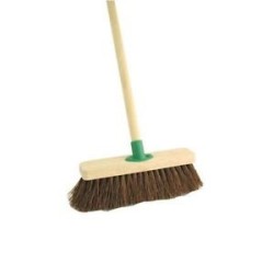 BASS  BROOM WITH  HANDLE 12"